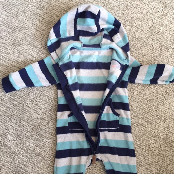 Carter’s Fleece Jogging Suit Onsie - Picture 3 of 5